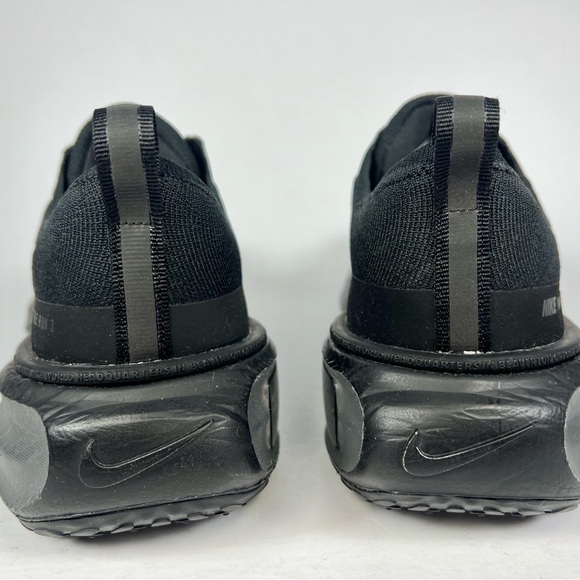 Nike Zoom Invincible Run 3 Flyknit Triple Black Women’s Sneakers Size 10 - Picture 6 of 10
